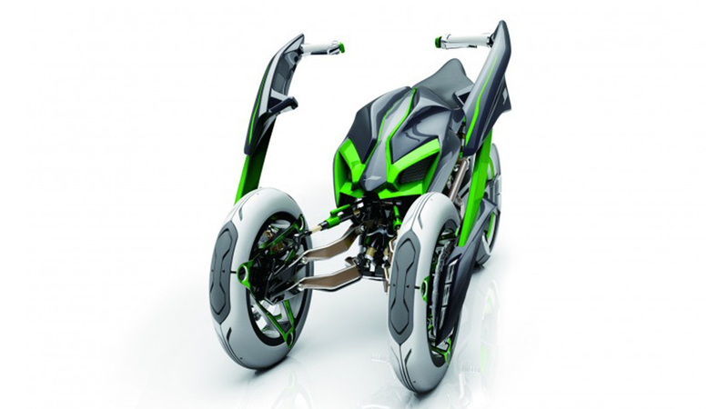 Illustration for article titled La nueva moto de Kawasaki venida del futuro